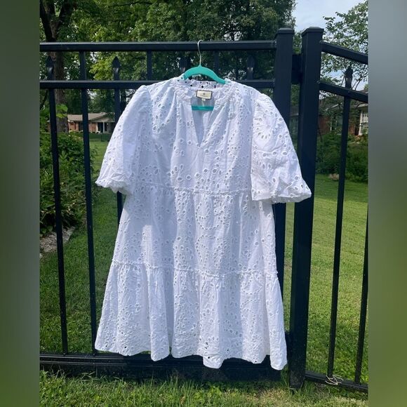 Tuckernuck x Cameran Wimberley Eyelet Palmer Cotton Dress NWT - Picture 4 of 9